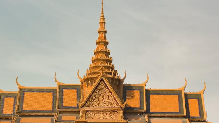 Royal Palace of Cambodia roof top