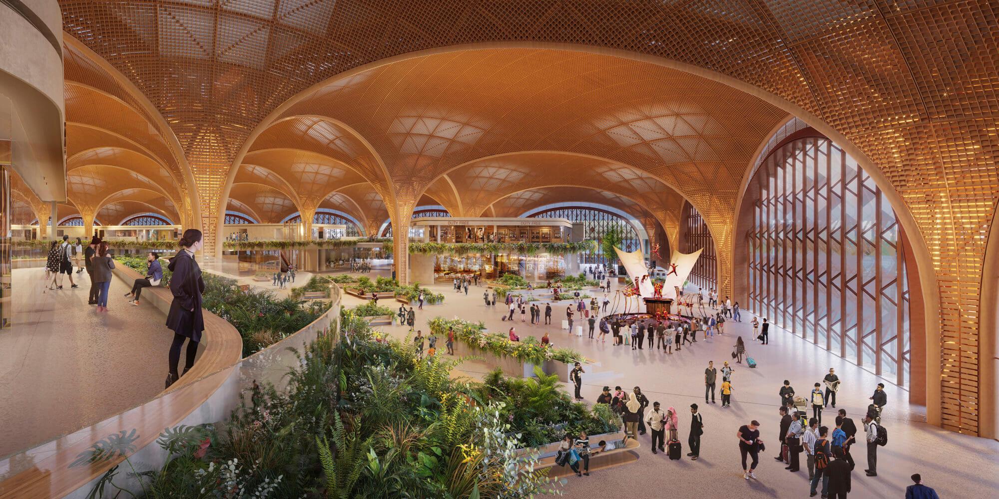 Techo International Airport inside